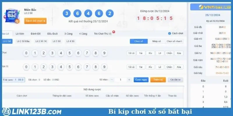 Bí kíp chơi xổ số bất bại