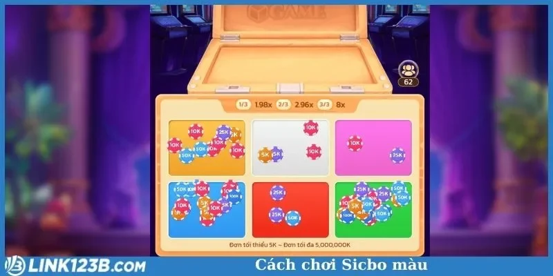 Cách chơi Sicbo màu