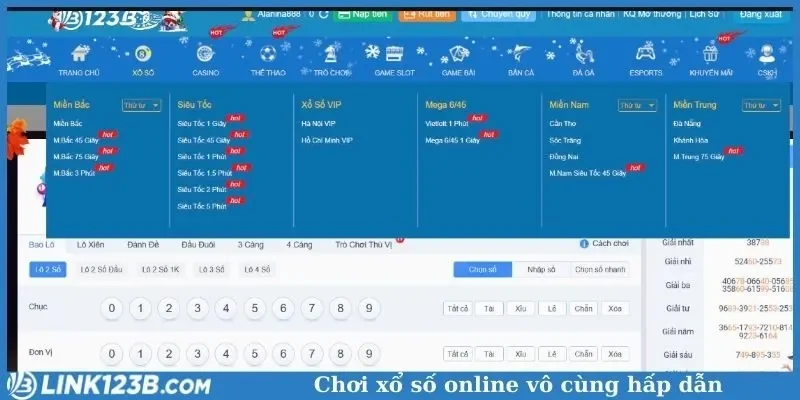 Chơi xổ số online vô cùng hấp dẫn