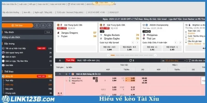 Hiểu về kèo Tài Xỉu