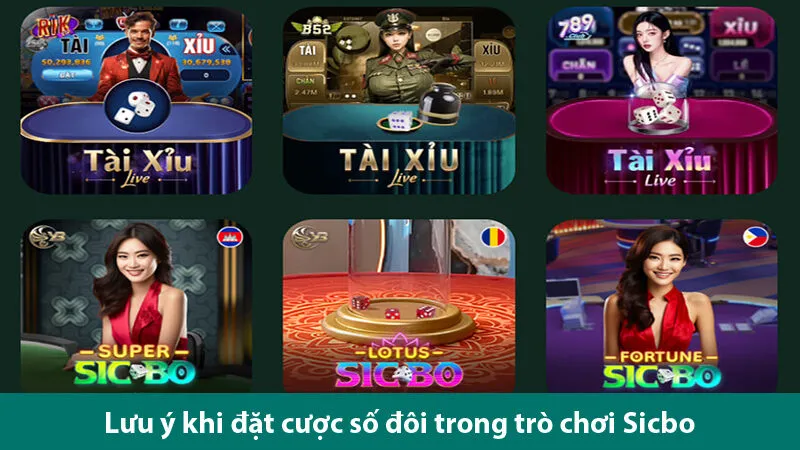Bí quyết cược bộ đôi trong Sic bo luôn thắng từ người chơi chuyên nghiệp