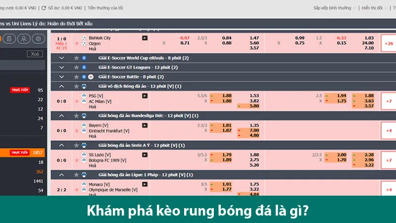Tìm hiểu các đặc điểm, cách chơi và kinh nghiệm chơi kèo rung hiệu quả